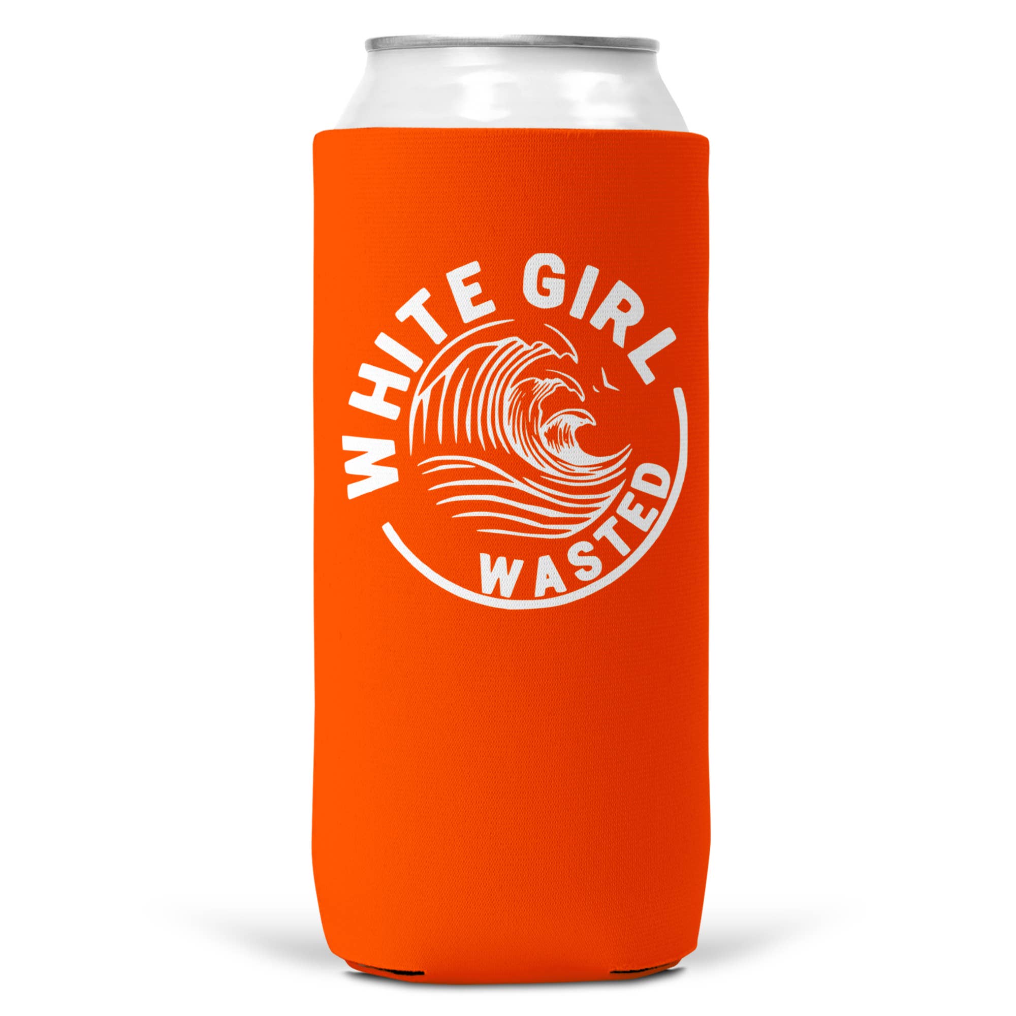 Wi-Wear – Engroshandel Drikkedunke – Hvid pige spildt SLIM CAN Coozie/Cooler 12oz Koozie5
