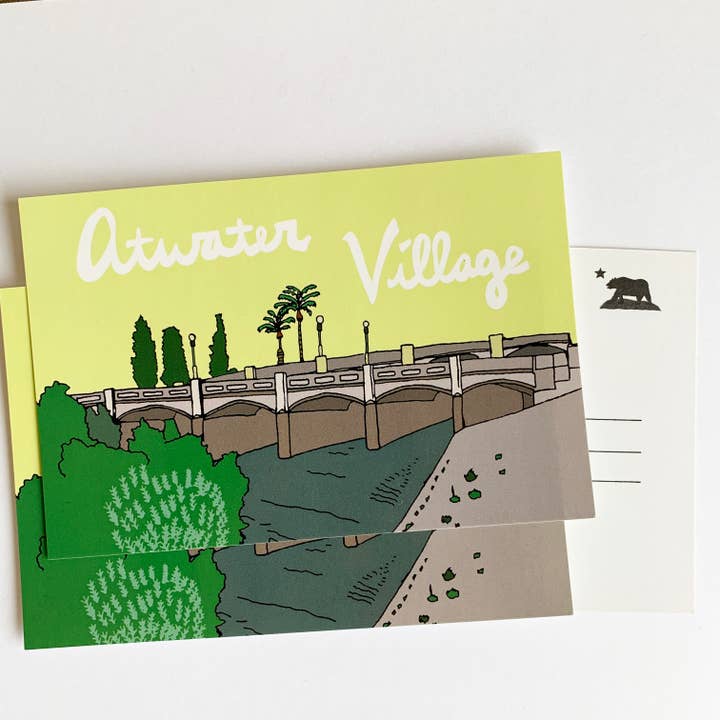 Carte postale Atwater Village Souvenir de Los Angeles en Californie pour la vente par Made by Nilina