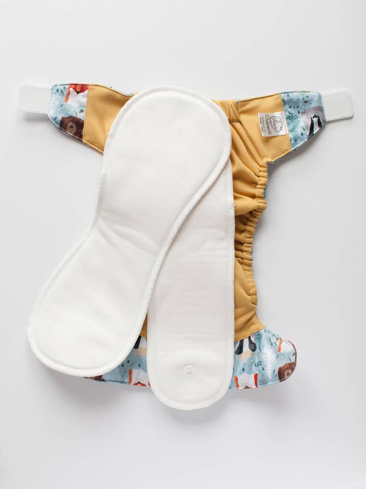 Olivia Diapers - Wholesale Diaper (Cloth) - Baby - Olivia Narrow Snaps V2 - Sunflowers3