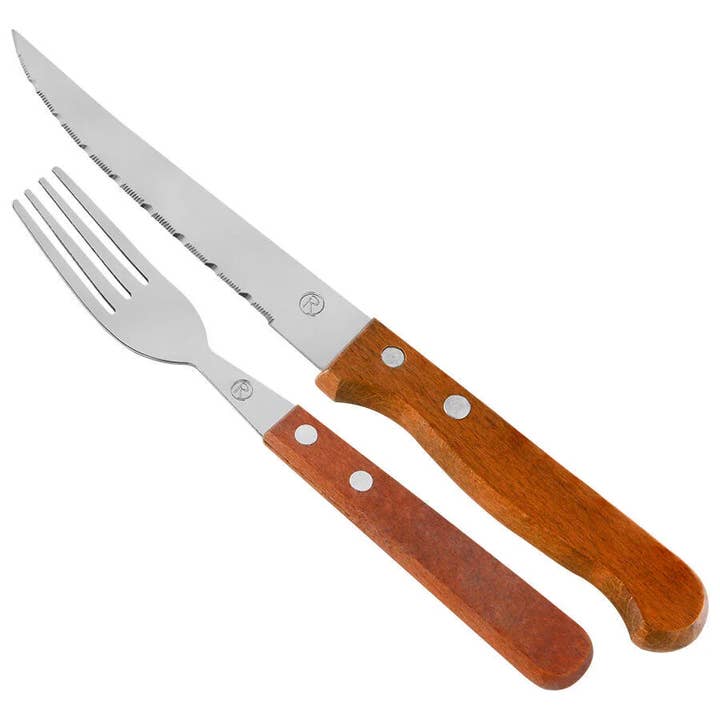 Rooc Stainless Steel Fork and Meat Knife Set of 2 for wholesale by Hakan