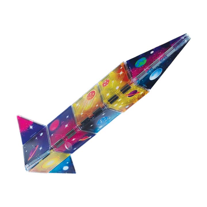 CreateOn - Vente Jeu construction – enfant - Set de 24 carreaux magnétiques Crayola Cosmic2