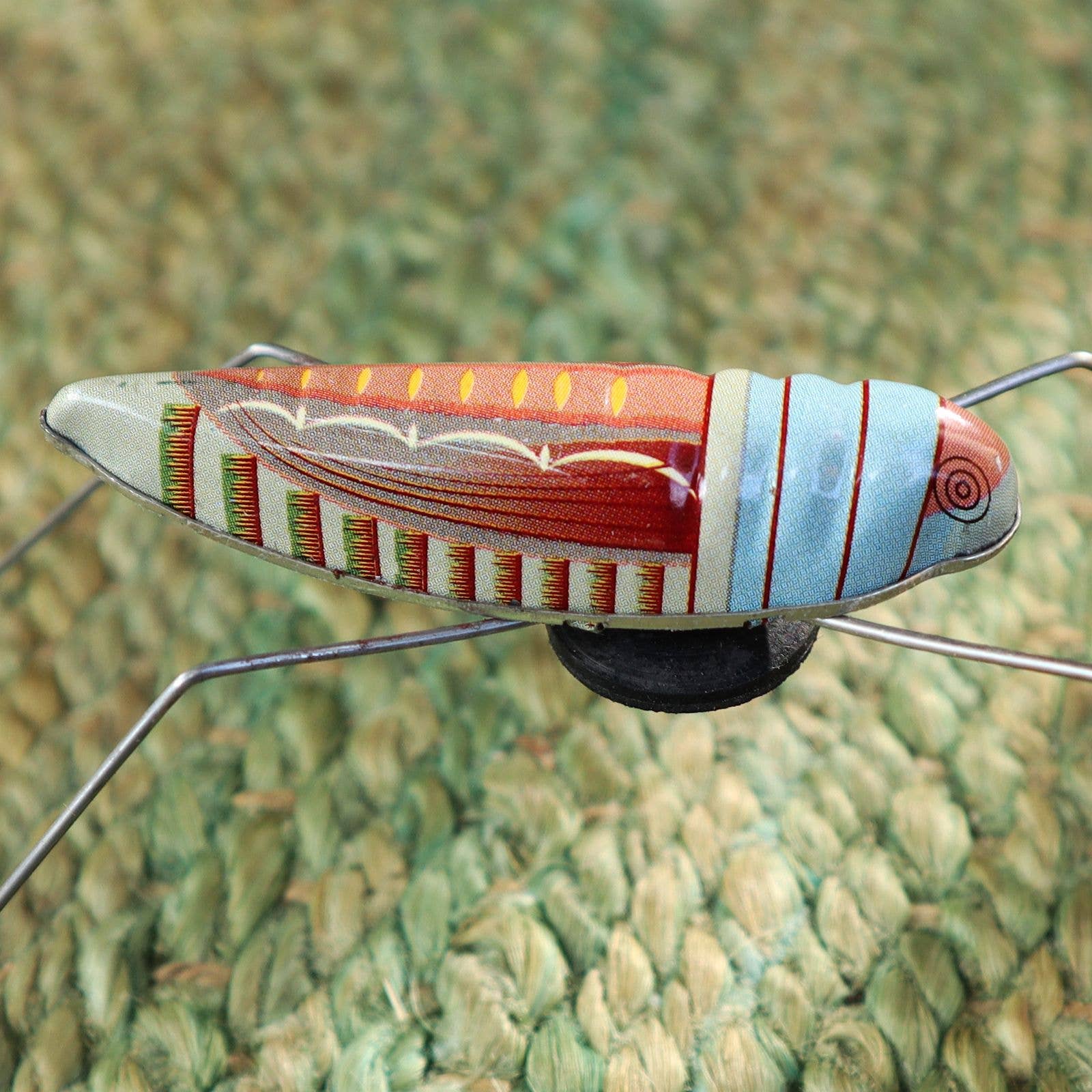 Tribal Trade GmbH - Wholesale Decorative Figurine - Tin toy grasshopper tin to press8