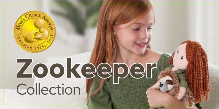 The Petting Zoo - Vente Poupée – enfant - Poupée de 16 po (40 cm) pour gardien de zoo, parc ou camp, Asst & Autruche1