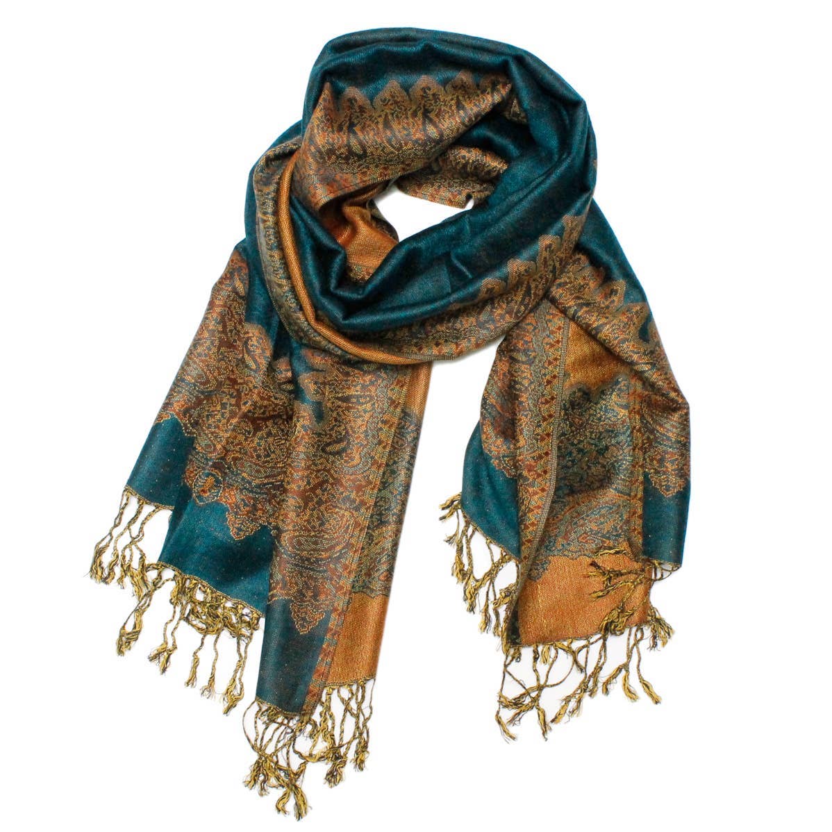 Cap Zone - Wholesale Scarf - Women's - Luxury Delicate Paisley Versatile Wrap Faux Pashmina28