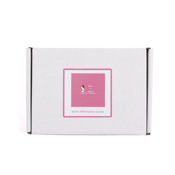 Mama's Boobie Box - Venta al por mayor Recordatorio de etapas del embarazo - Tarjetas de afirmación para el parto y la hipnoparto