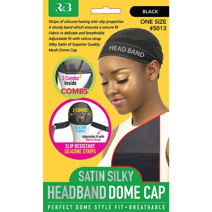 R&B Collection Inc. - Wholesale Wig/Hair Piece - R&B Collection Satin Silky Headband Dome Wig Cap