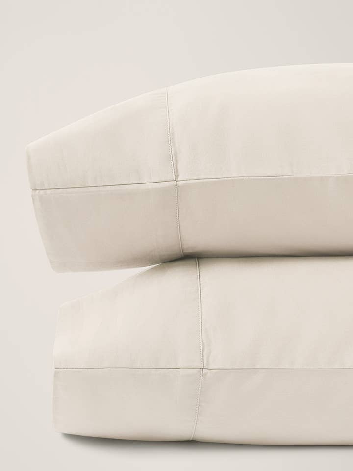 Lot de 2 taies d'oreiller en satin Home Organic Room Service pour la vente par Pact