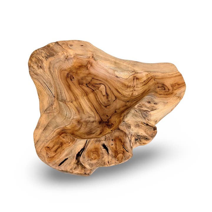 baligood - Wholesale Serve Bowl - Natural Edge Wood Bowl, Teakwood Bowl, Wooden Salad Bowl, Teak Serving Bowl, Natural Wood Bowl, Organic Wood Bowl, Wood 8