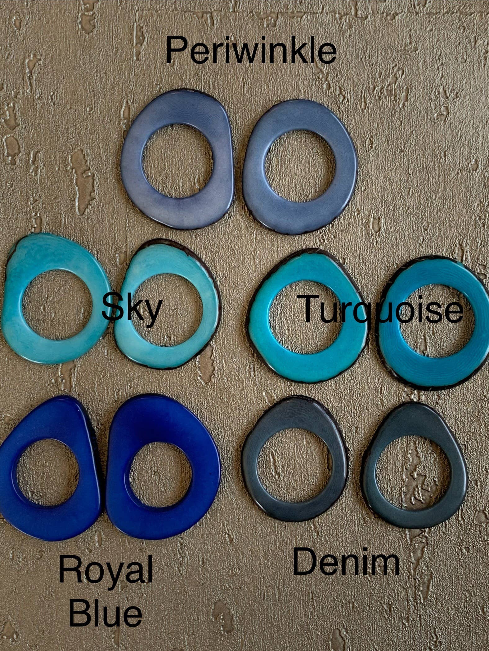 Veronica Riley Martens - Wholesale Dangle Earrings - Donut Shaped Tagua Dangle Earrings6