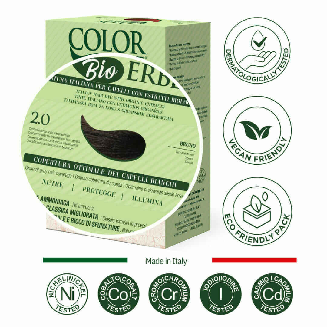 COLOR ERBE - Wholesale Hair Dye - Color Erbe Estr. Dye Bio Bruno (2.0) - Made in Italy1