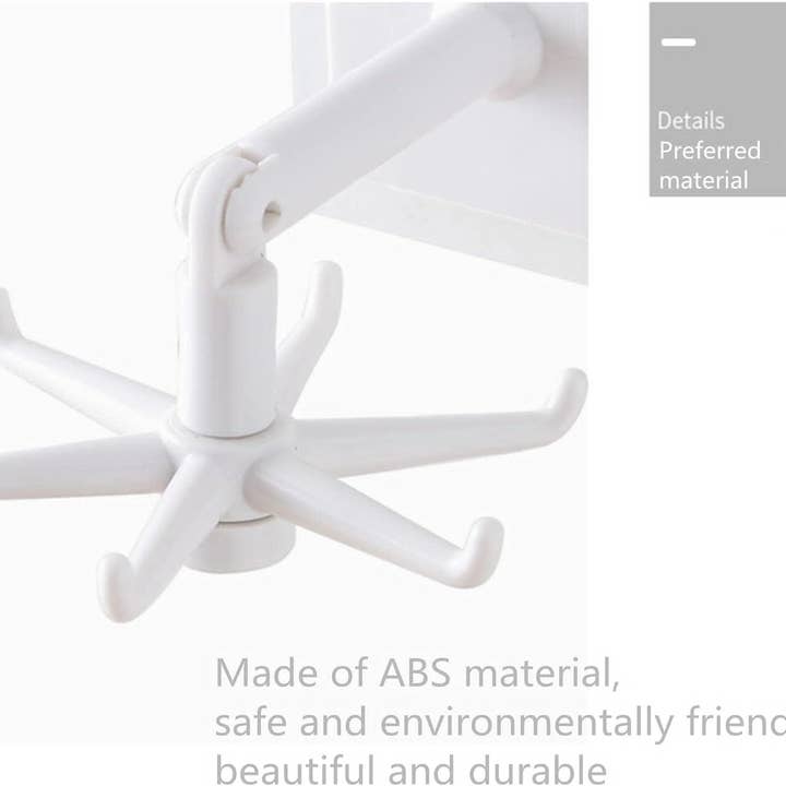 VIGOR - Wholesale Kitchen storage/organiser - Kitchen Utensil Holder 360 Degrees Rotating Folding Hook2