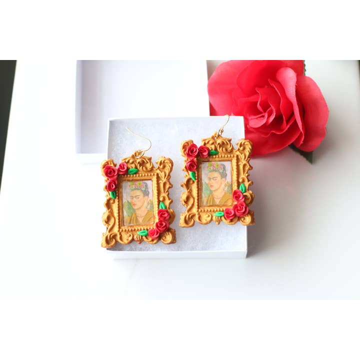 Skye Eclisse Jewelry - Vendita all'ingrosso Orecchini pendenti - Orecchini Frida Kahlo, orecchini messicani da donna