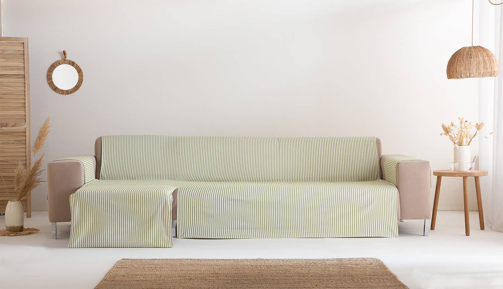 GAMUSI - Wholesale Chair/Sofa Slipcover - Smooth cotton plain sofa cover ALICANTE40