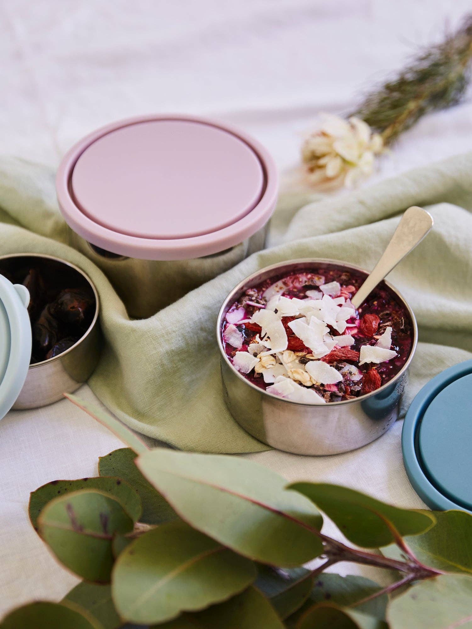 The Conscious Store - Wholesale Food storage container - Round Stainless Steel Containers (3 pack)0