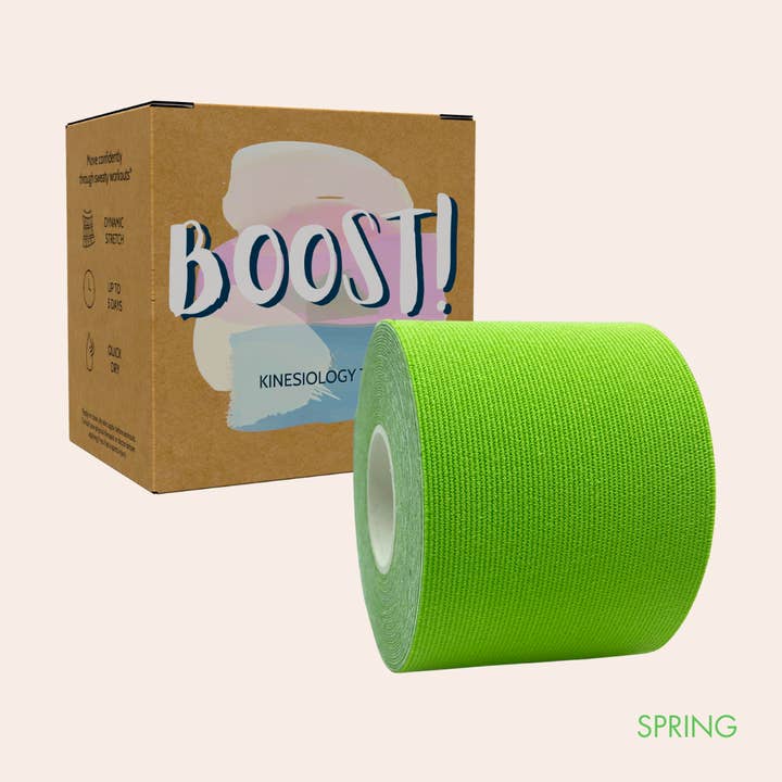 Boost!™ Spring Precut Kinesiology Tape for wholesale by Earthtone Sports