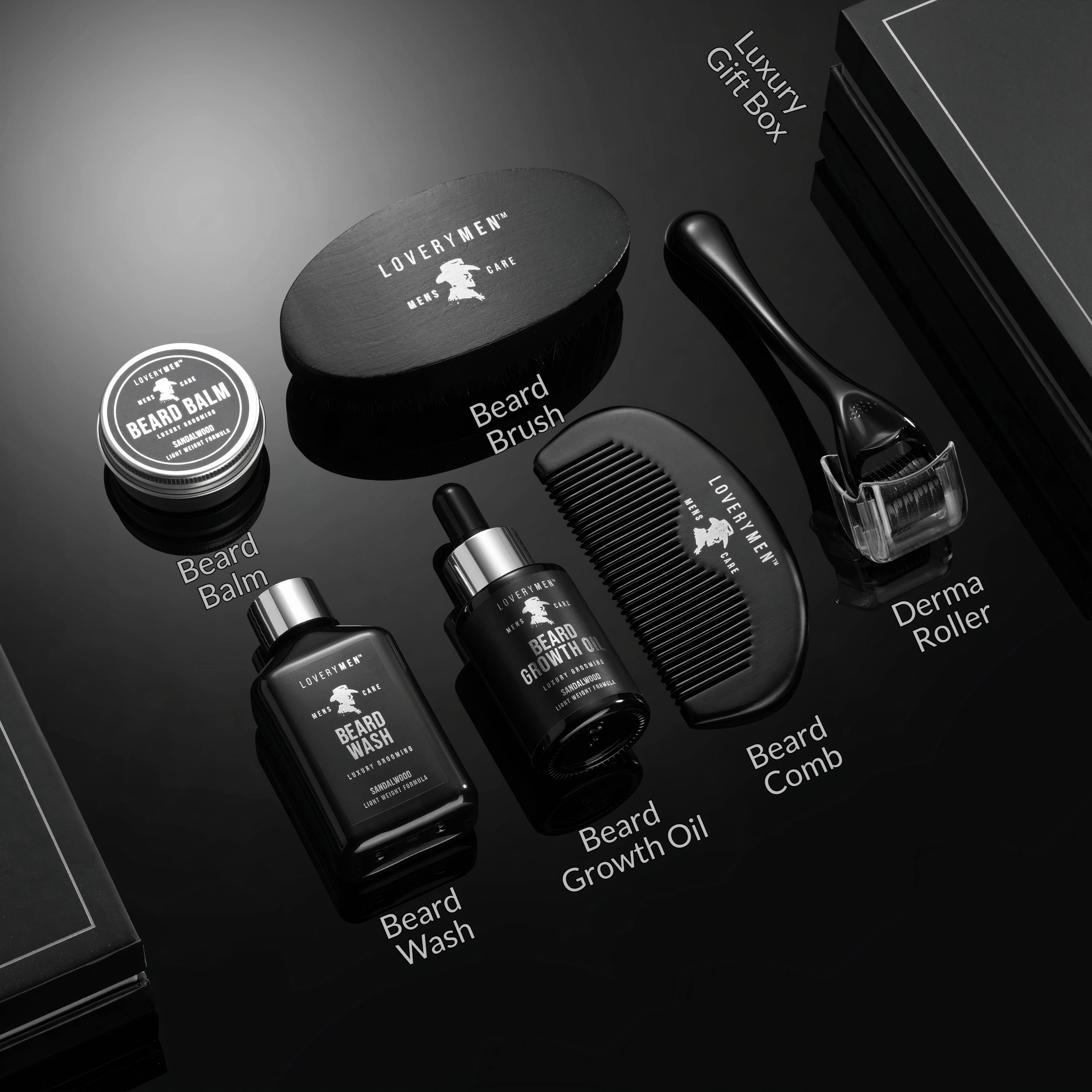 Lovery - Wholesale Beard Conditioner - LOVERYMEN Premium Beard Growth Kit – Complete Grooming Gift3