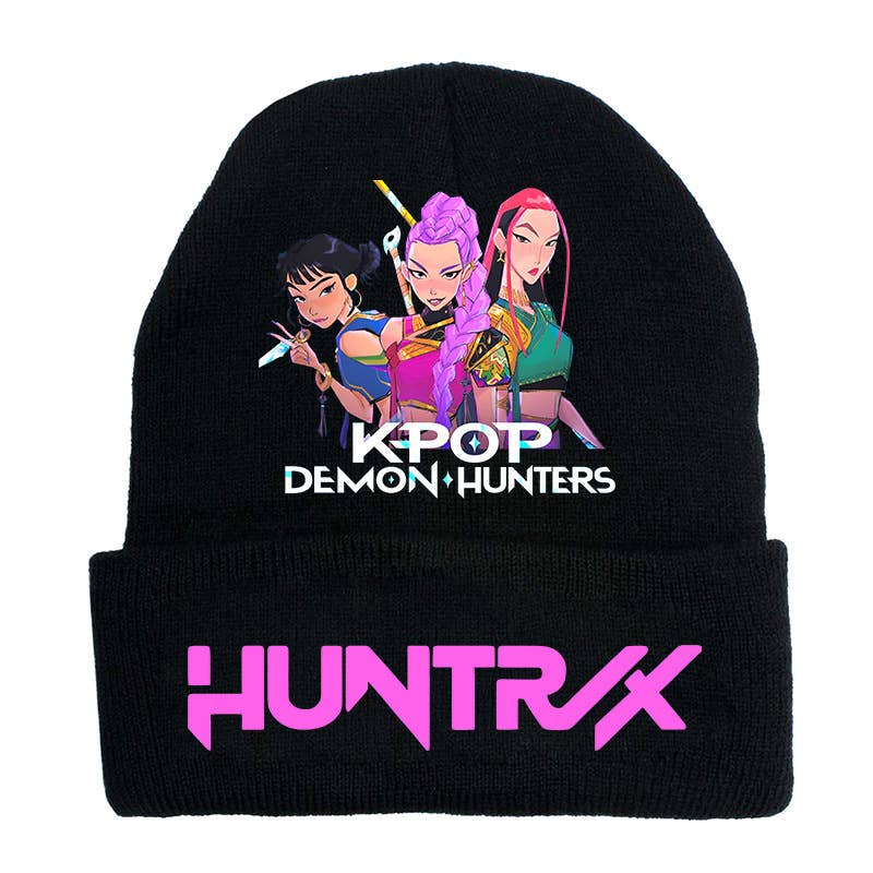 Lilyrosy（Duty free) - Wholesale Beanie - Kids - K-POP Demon Hunters Custom Knit Beanie,Adult & Kids Friendly7