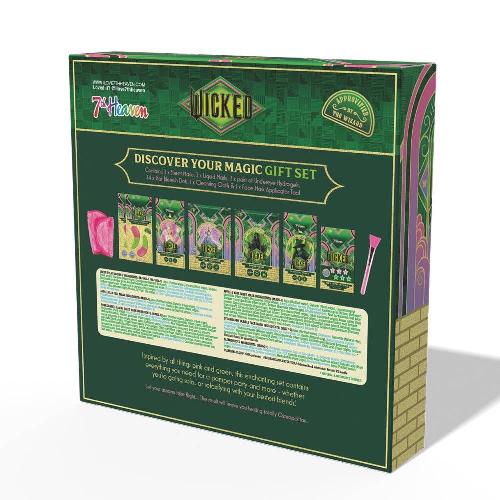 Beauty Goddess – wholesale Skincare face mask – 7th Heaven x Wicked - Discover Your Magic Gift Set1
