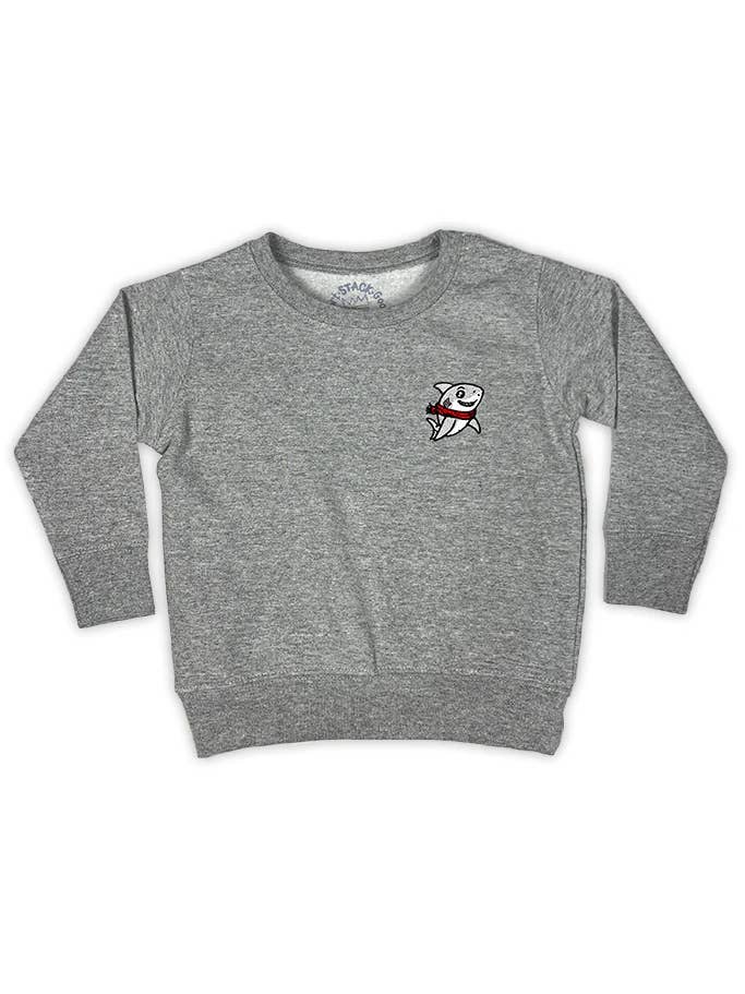 Sudadera bordada para niños - "Sudadera Tiburón" para venta al por mayor de Short Stack Goods