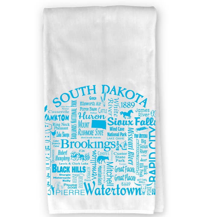 The Buffalo Works - Wholesale Tea Towel - South Dakota Dest. Kitchen Towel - Where Life Takes You4