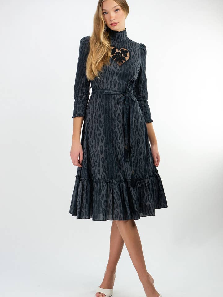 Leopard Sirsna Heart Dress for wholesale by Kristinit