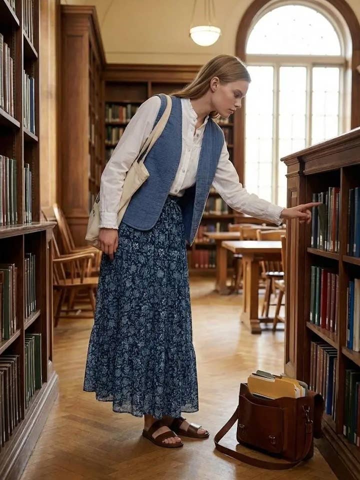 Floral print skirt in cotton voile for wholesale by Mimi & Gogo