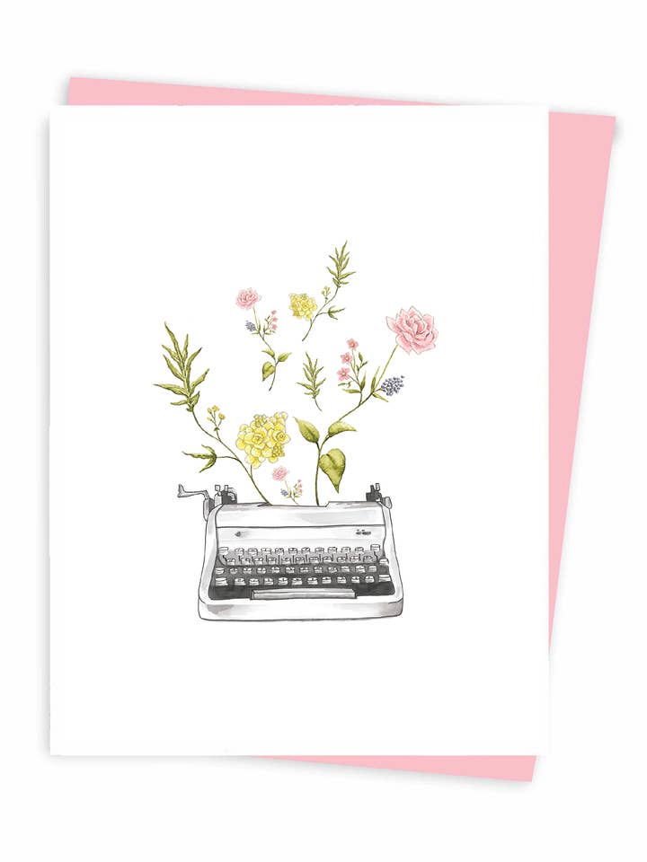 Macchina da scrivere, biglietto d'auguri per la vendita all'ingrosso da parte di Hobeika Art