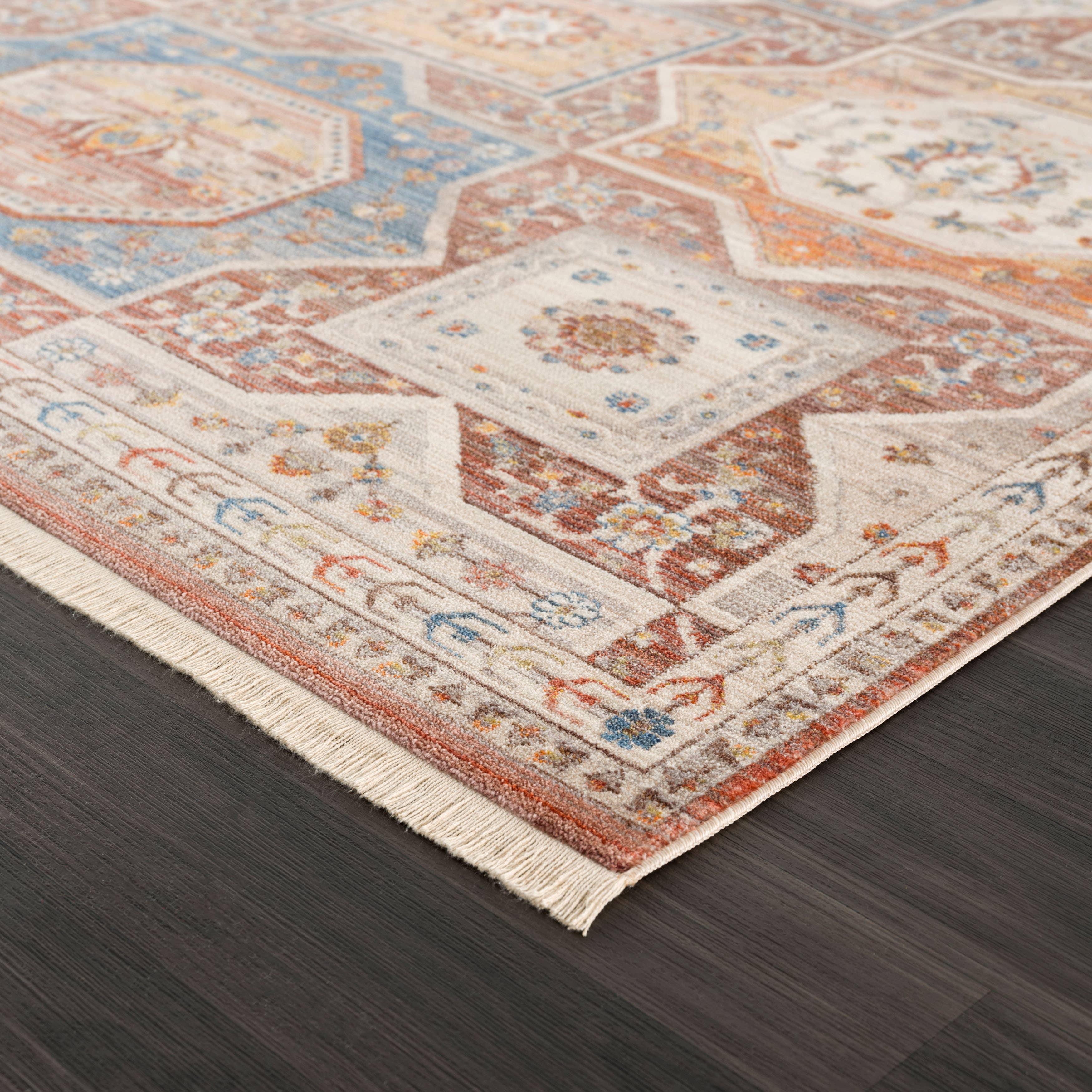 LR Home - Wholesale Area Rug - Rustic Southwestern Floral Medallion Area Rug3