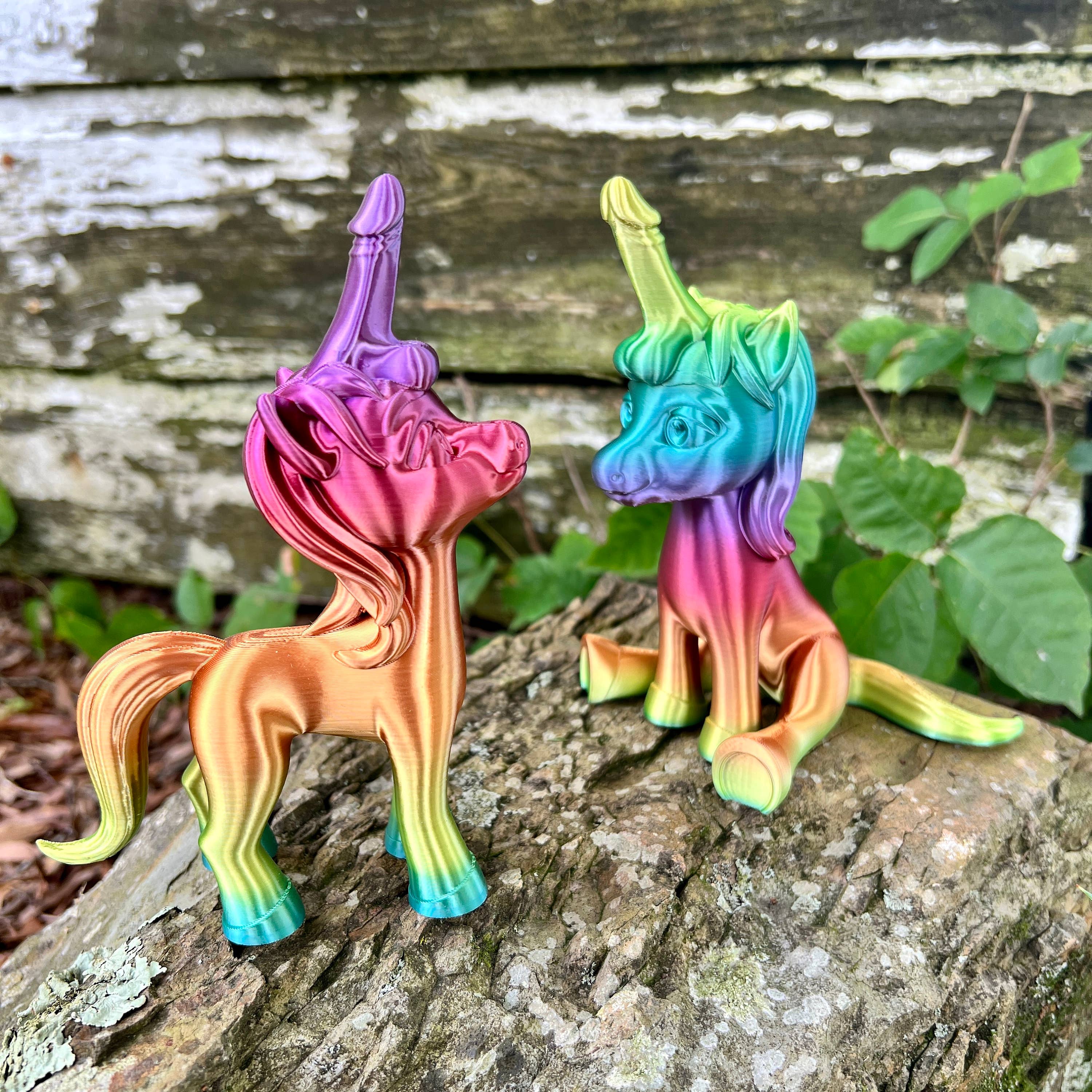 NumanPrints - Wholesale Gag Gift/Novelty Gift - Adult Standing Unicorn Dick Horn Penis Cock Dino-Dick2