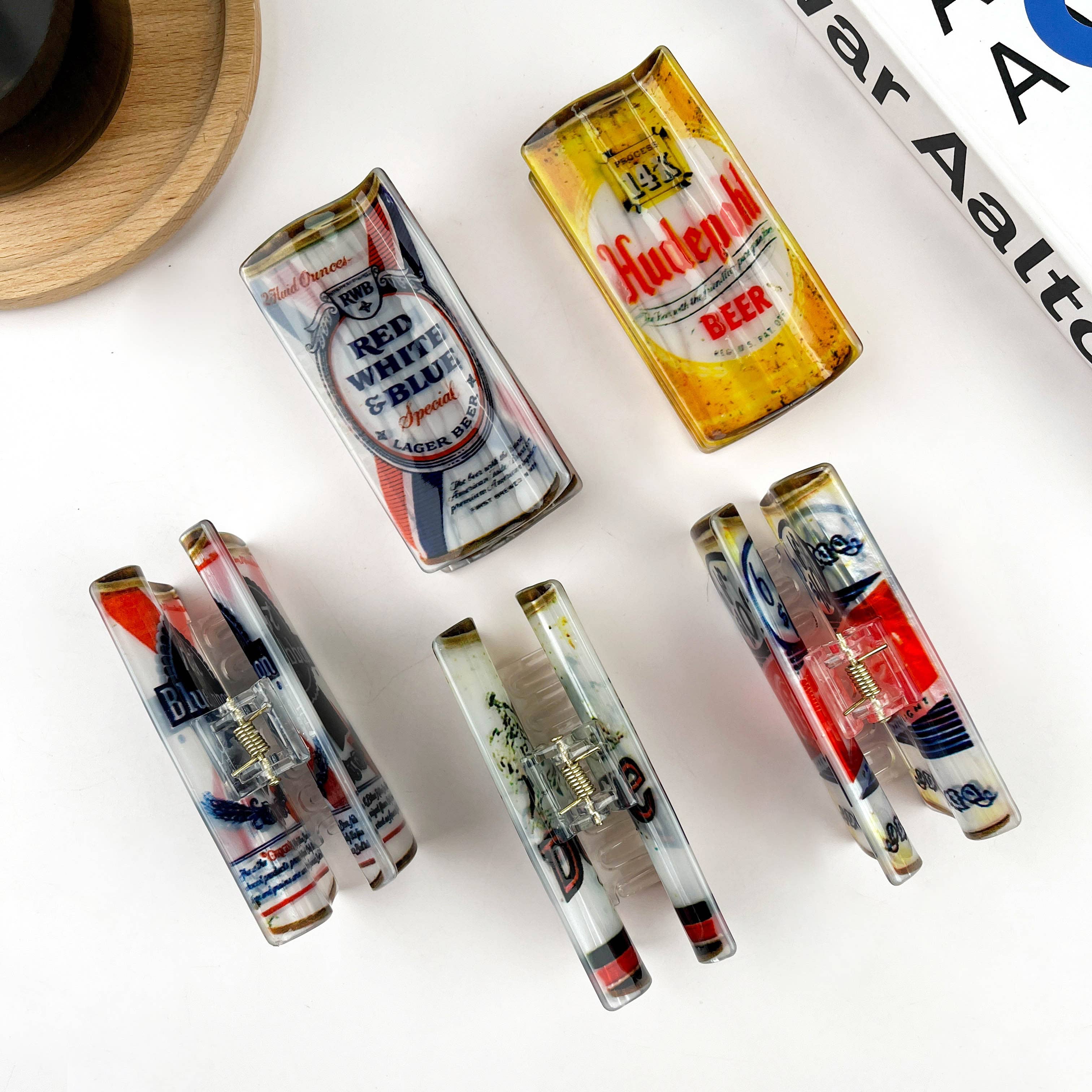 TheDivaSoap - Venta al por mayor Horquilla para el pelo - Mujer - Pinza para el pelo tipo cerveza, pinza Can Claw6