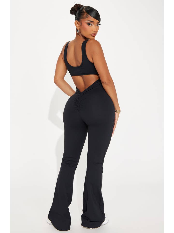 5besties inc - Wholesale Unitard - Women's - CUTOUT BACK ACTIVE JUMPSUIT