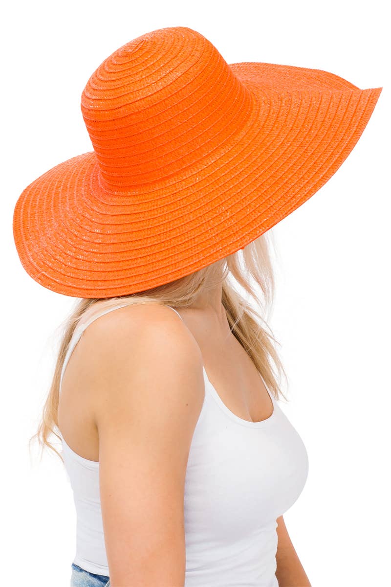 Cap Zone - Wholesale Straw Hat - Women's - Thin Light-Weight Floppy Straw Beach Sun Hat28
