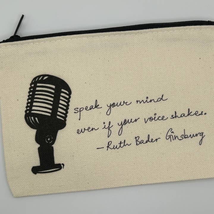 RBG Mic Canvas Pouch for wholesale by Earthly Matters