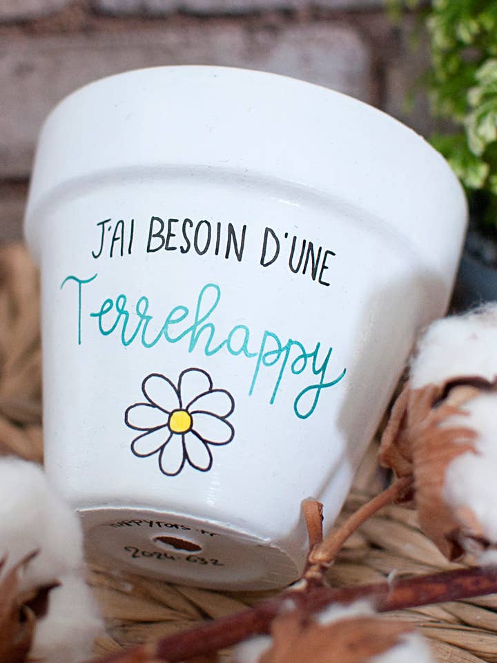 Pot de fleurs en terre cuite : J'ai besoin d'une terrehappy pour la vente par Happypots.fr