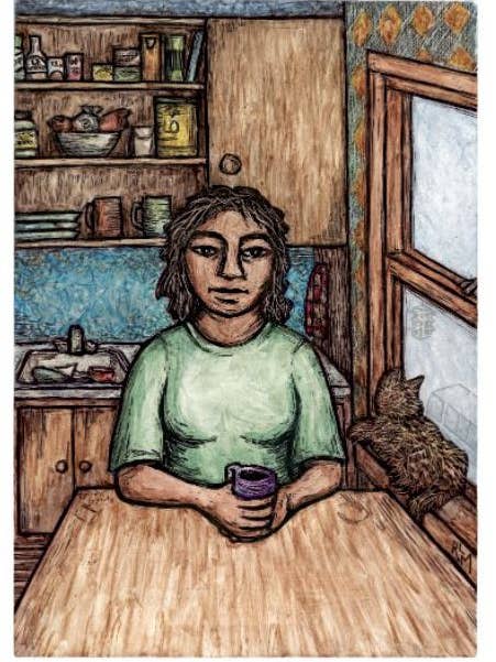 Küchentisch (Notizkarte) für den Großhandel von Ricardo Levins Morales Art Studio