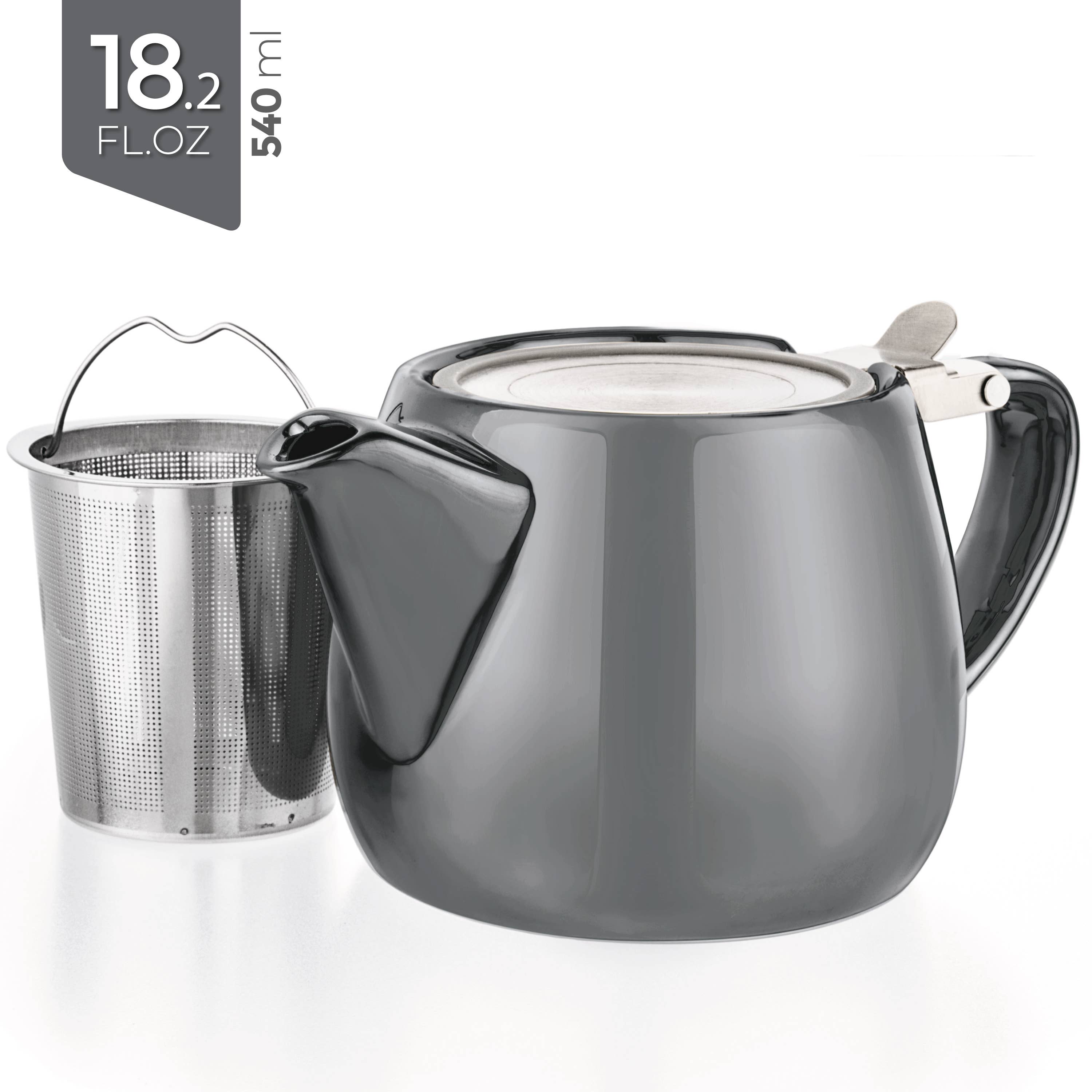 TEALYRA / LUXBE - Venta al por mayor Teteras - Tetera de porcelana Pluto con infusor de metal 540 ml8