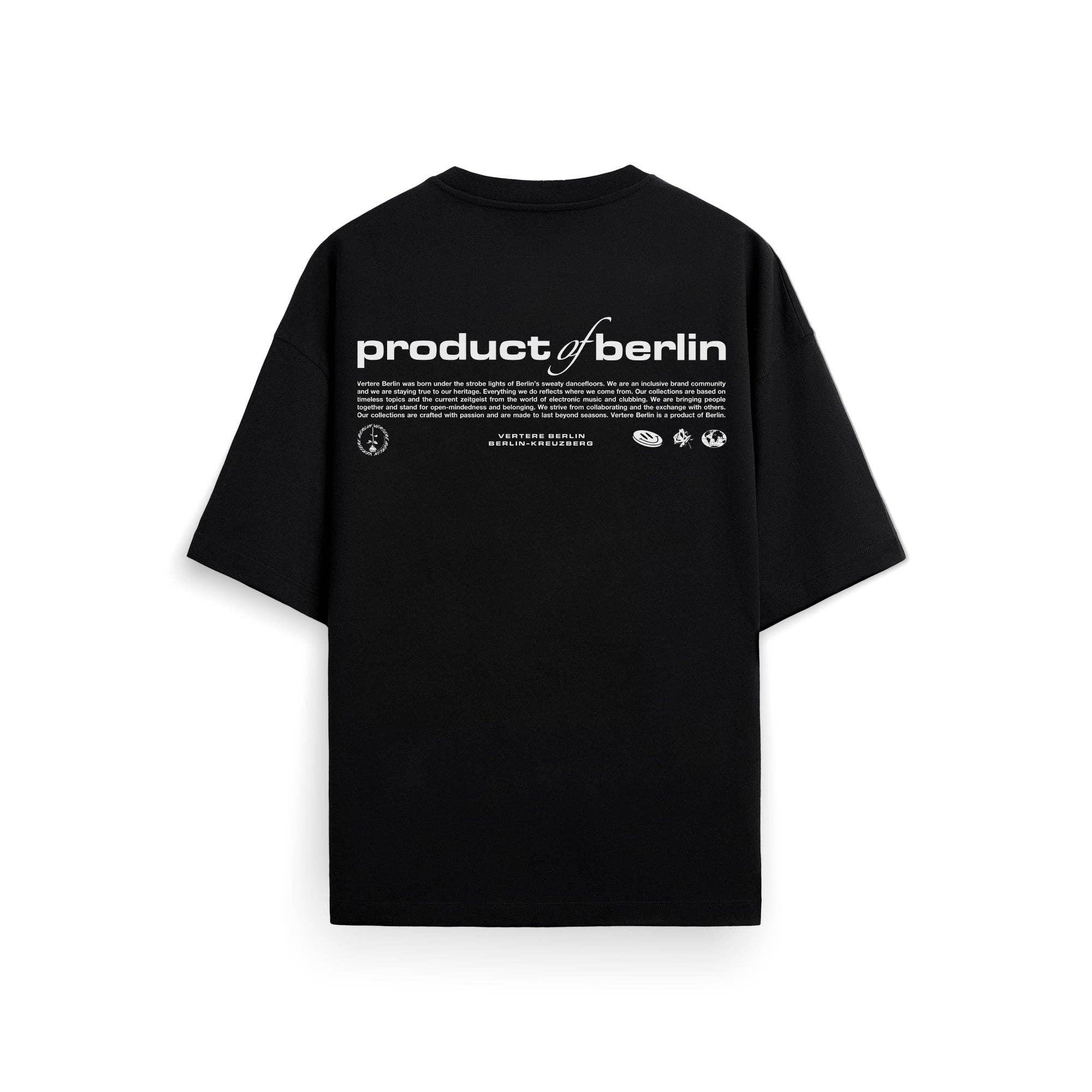 PRODUCT OF BERLIN T-SHIRT - BLACK for wholesale on Faire0