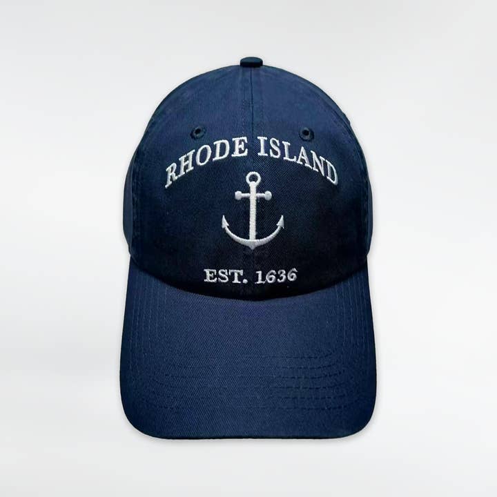 Commonwealth Souvenirs - Wholesale Baseball Cap - Unisex - Rhode Island Anchor Navy Baseball Cap1
