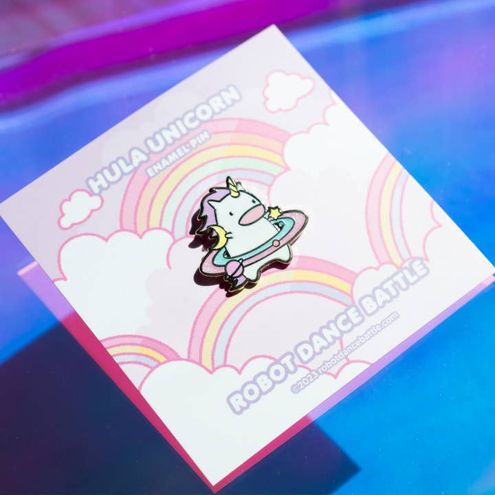 Robot Dance Battle - Wholesale Lapel Pin/Button - Work it, Galaxy Unicorn Enamel Pin