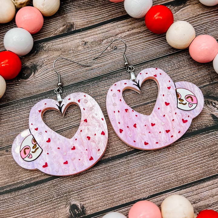Sloth Love Dangles for wholesale by Born 2 Blossom Designs