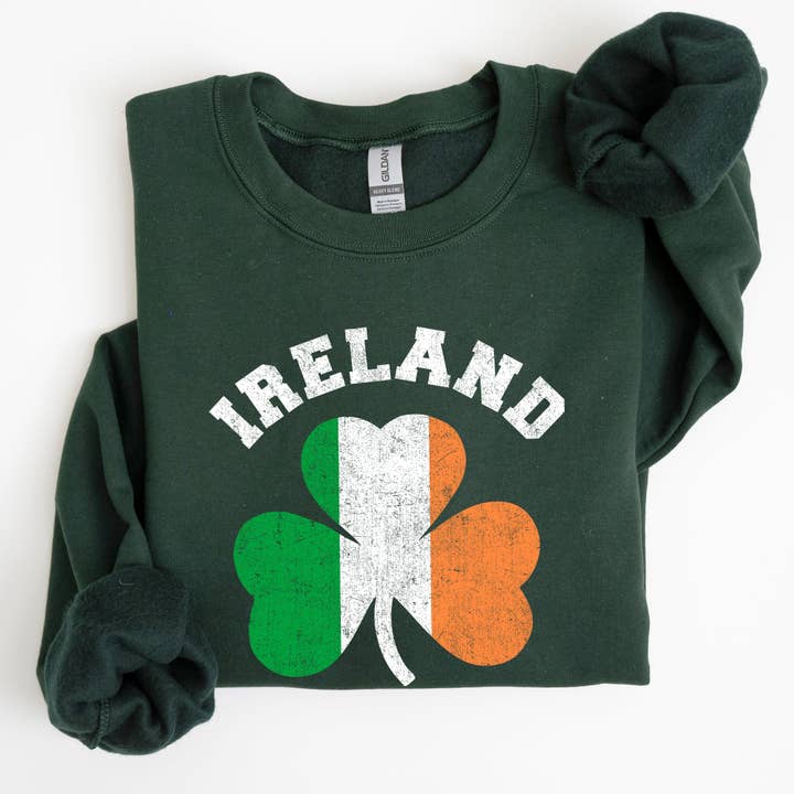 Sudadera con la bandera del trébol de Irlanda, Día de San Patricio para venta al por mayor de Refinery Number One LLC