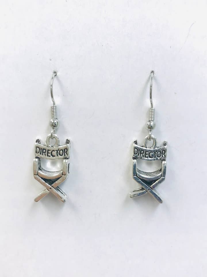 Movie Director Chair Earrings, Movie Earrings for wholesale by SimpleNGreat