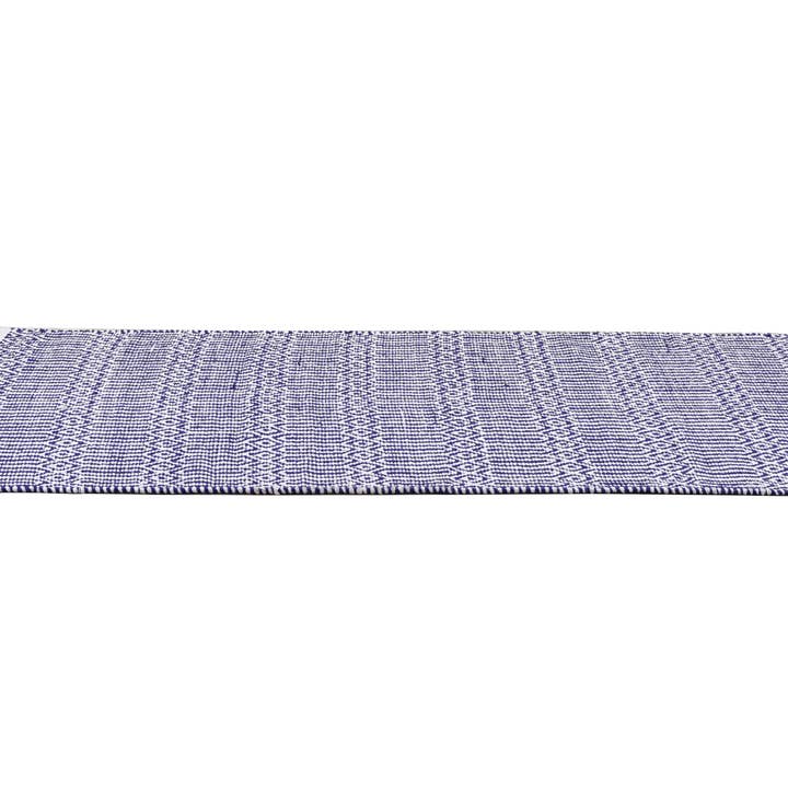 Tappeto in juta sbiancata/blu reale 27"x55" per la vendita all'ingrosso da parte di Spitiko Homes