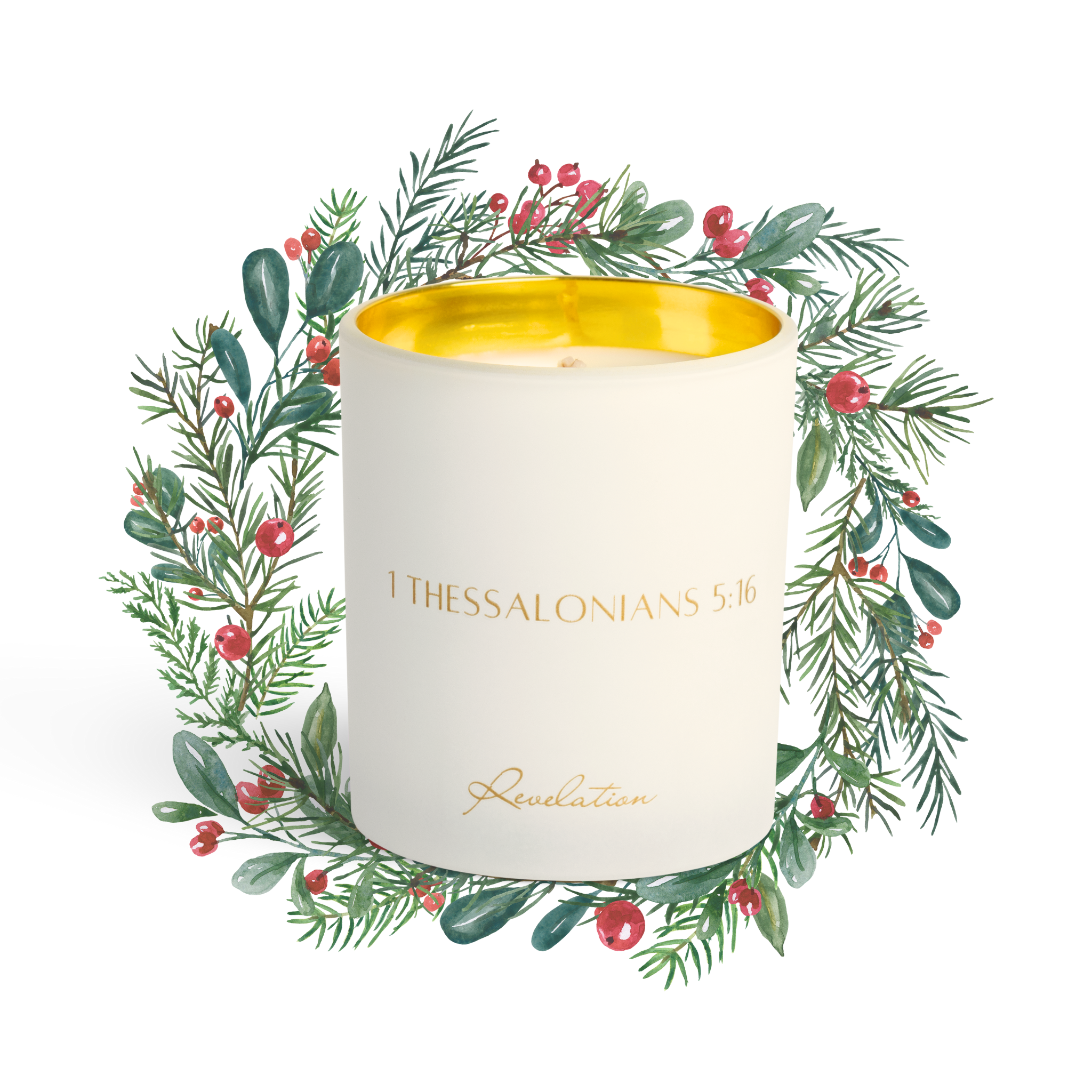 Revelation Candle - Wholesale Jar/Filled Candle - CHRISTMAS BESTSELLER "Rejoice Always" Revelation Candle1