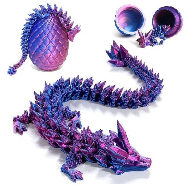 Showcase - Wholesale Fidget Toy - Kids - 3D Printed Dragon Scale Egg Fidget Toy (Multiple Colors)