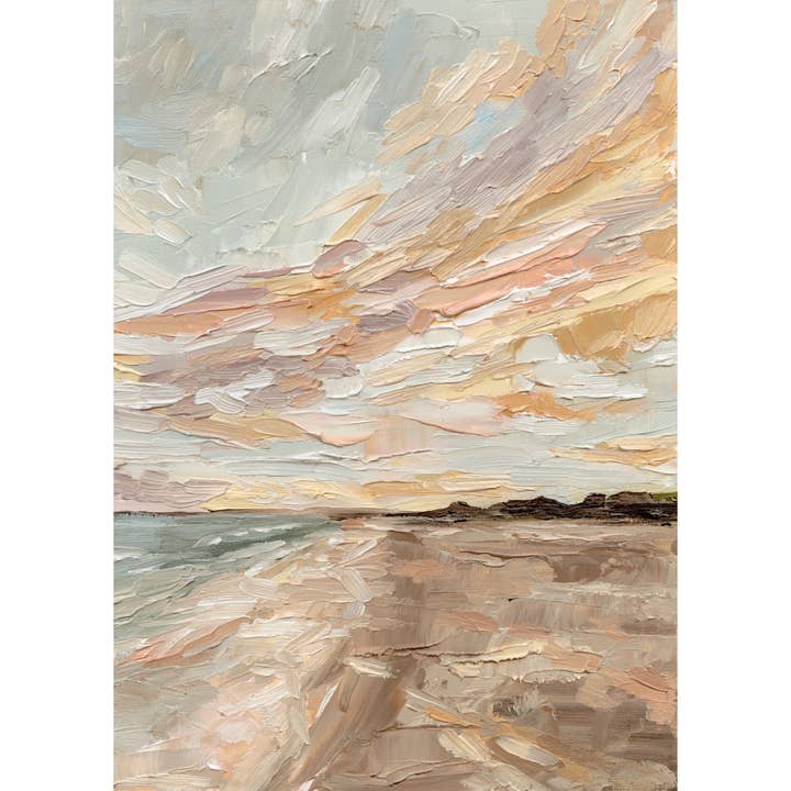 Hannah Weisner Art - Wholesale Art Print - "Looking for Seashells" Print