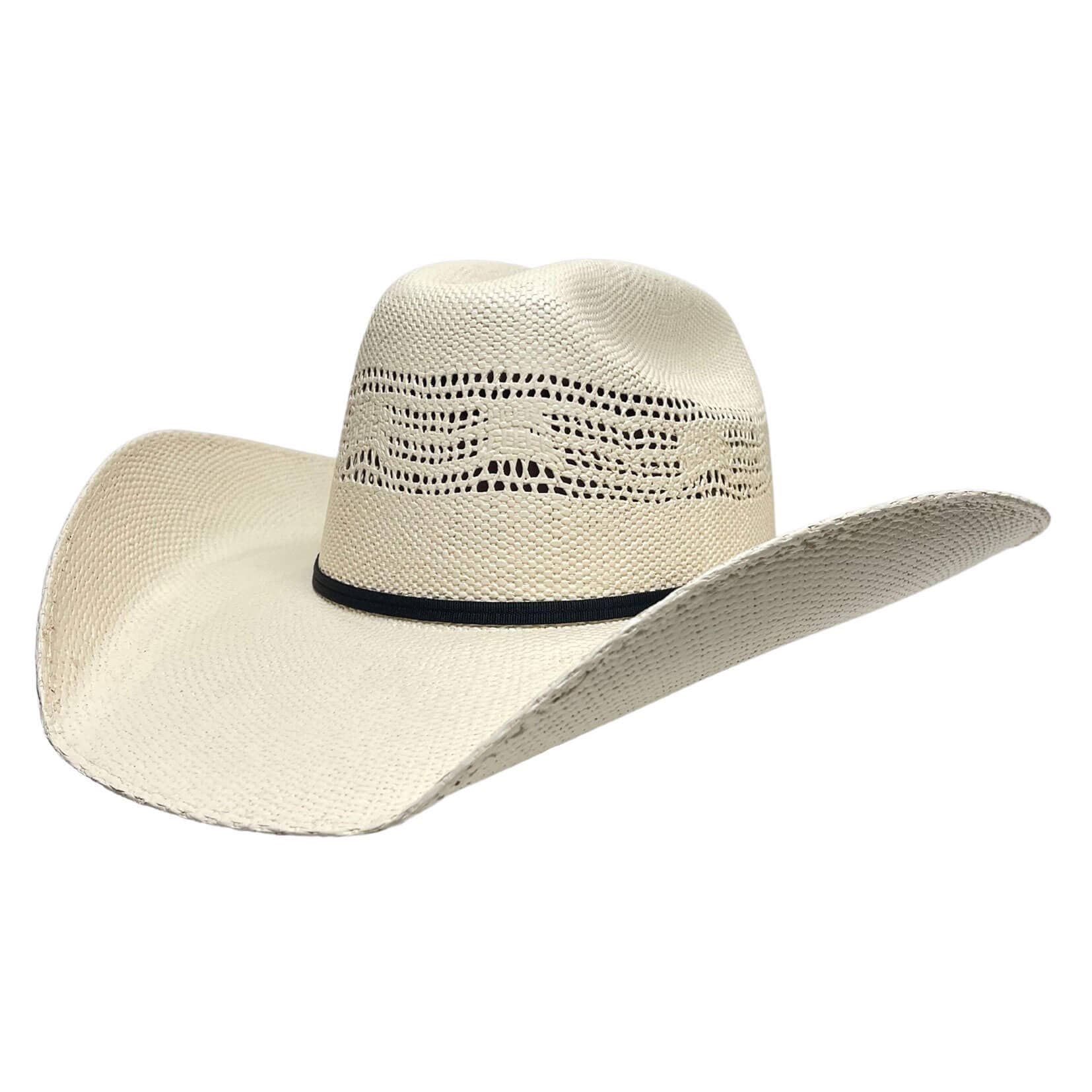 Creme Chapéu de Cowboy de Palha Ocidental - Estilo Bozeman | Tamanho Aberto 12 para venda a revendedores na Faire0
