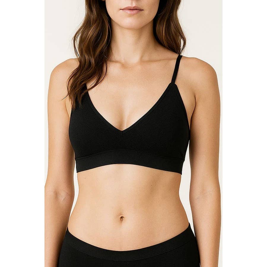 Paperdoll – wholesale Bralette – Women's – Wireless Design with Removable Pads Seamless Bra4