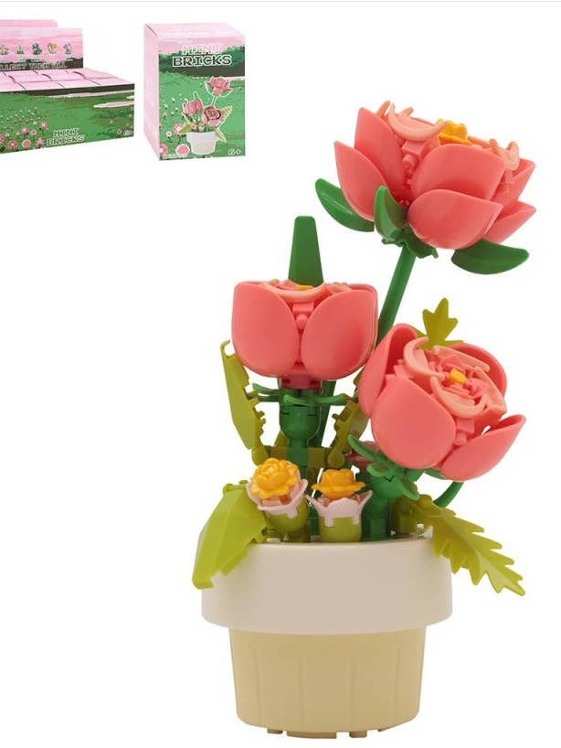 LP76551 - Rosa Rosor Mini Tegelstenar för wholesale av David Fischhoff Ltd