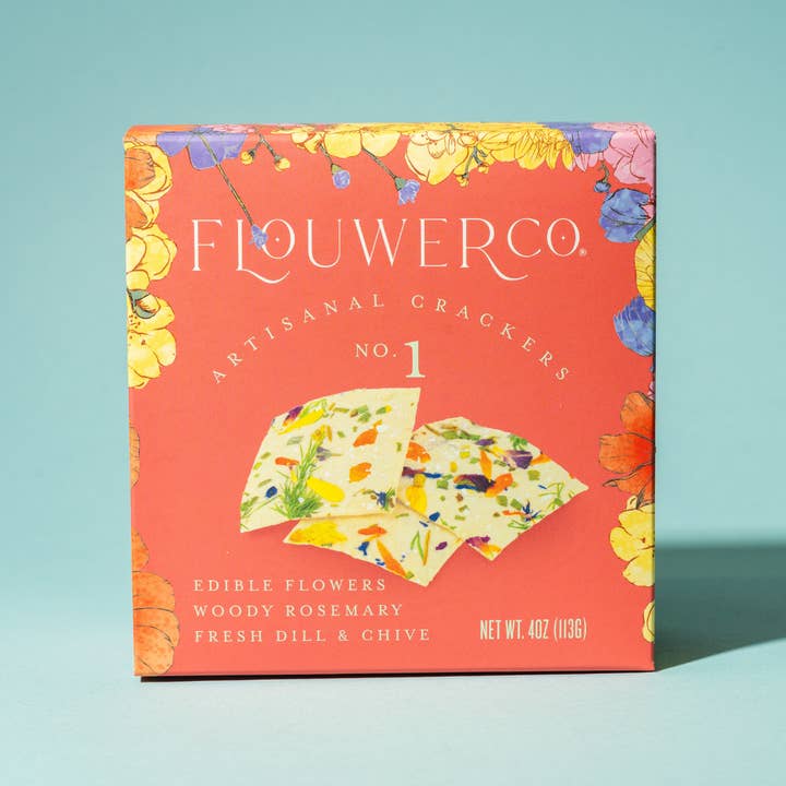 FLOUWER CO. - Wholesale Crackers - No. 1 - Artisanal Crackers, Case of 12